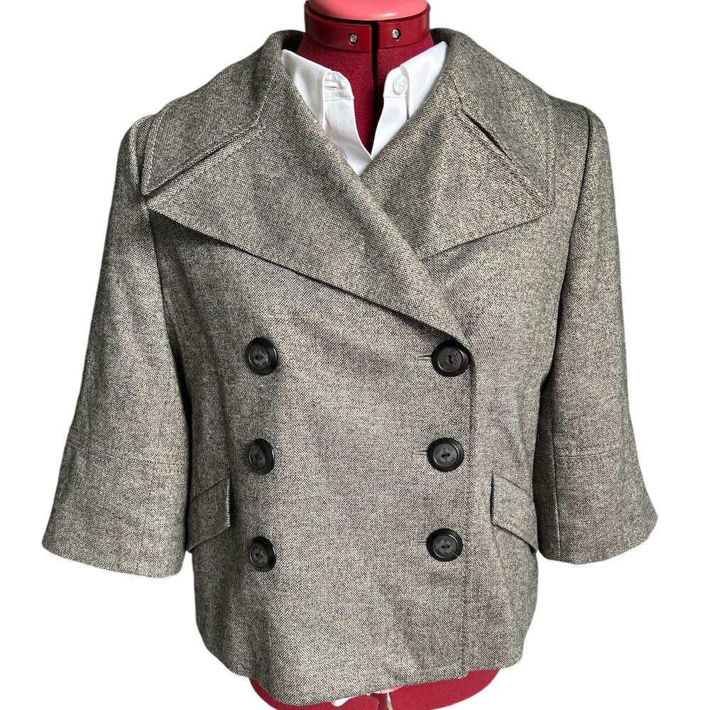 Classiques Entier Women’s‎ Size S/M Wool Blend Double Breasted Cropped Jacket